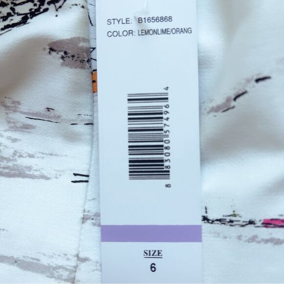 Chetta B Dress Venice Printed Size 6 Sleeveless Sheath Fully Lined NWT - Picture 8 of 9